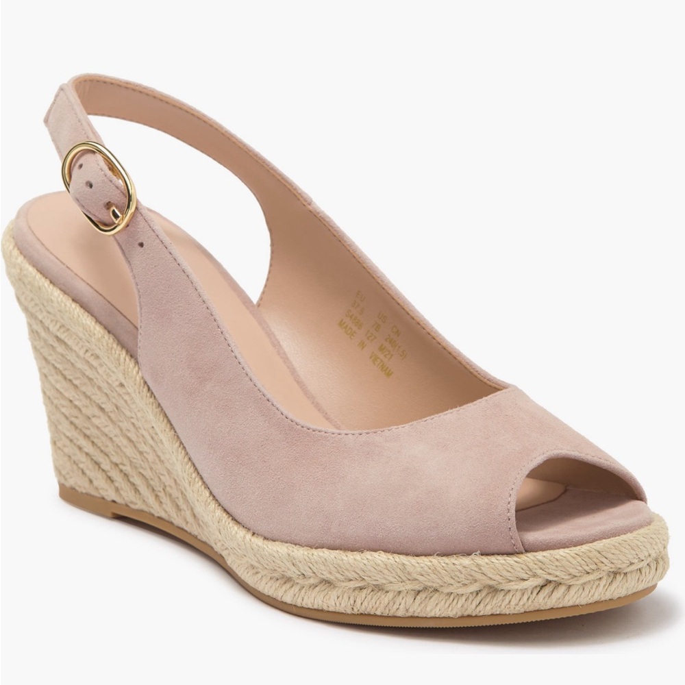 Stuart Weitzman sling back espadrilles